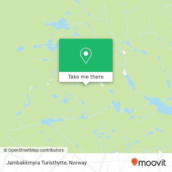 Jambakkmyra Turisthytte map