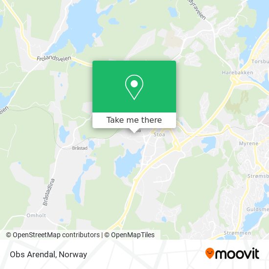Obs Arendal map