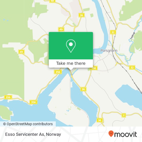 Esso Servicenter As map