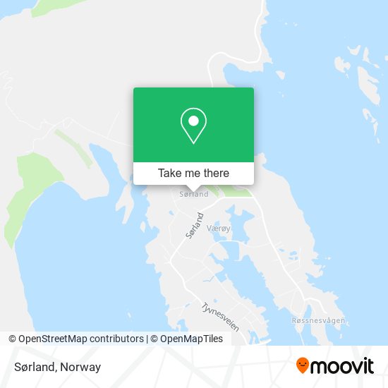 Sørland map