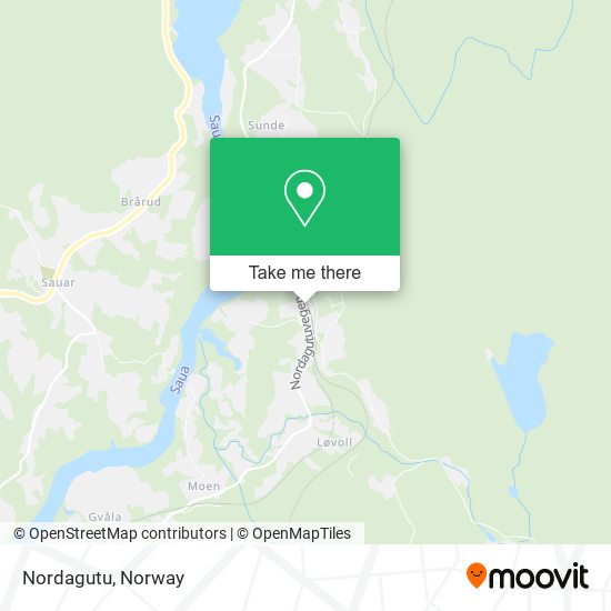 Nordagutu map