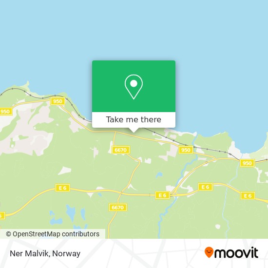 Ner Malvik map