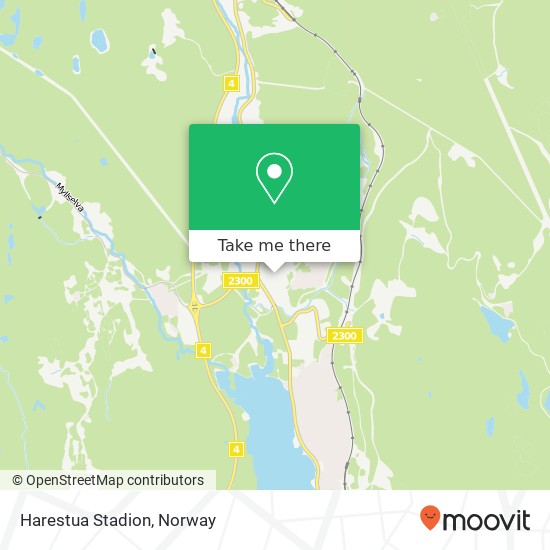 Harestua Stadion map