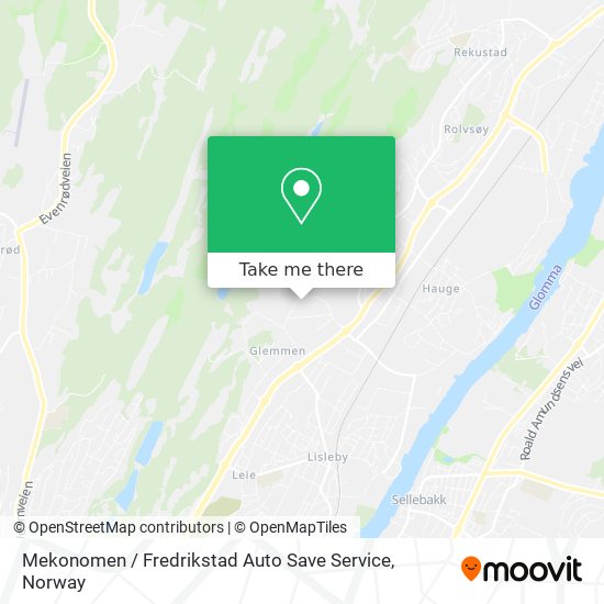 Mekonomen / Fredrikstad Auto Save Service map
