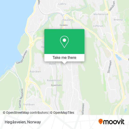 Høgåsveien map