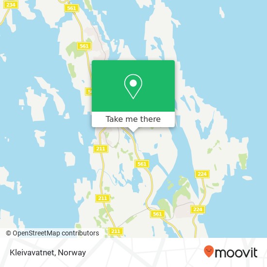 Kleivavatnet map