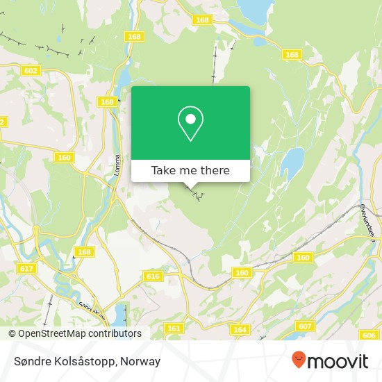 Søndre Kolsåstopp map