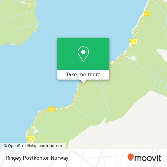 Ringøy Postkontor map