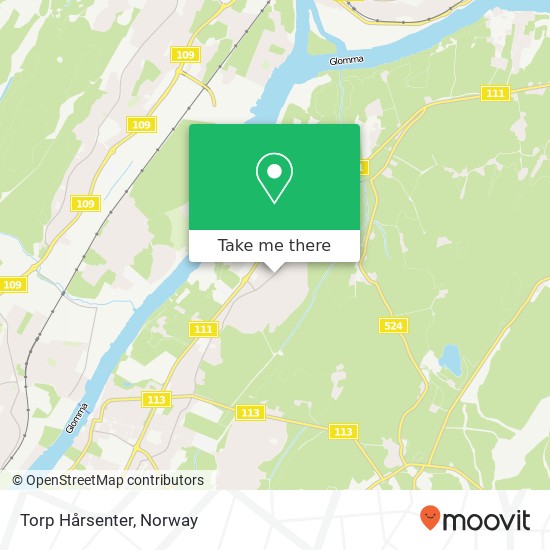 Torp Hårsenter map