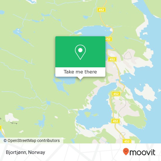 Bjortjønn map
