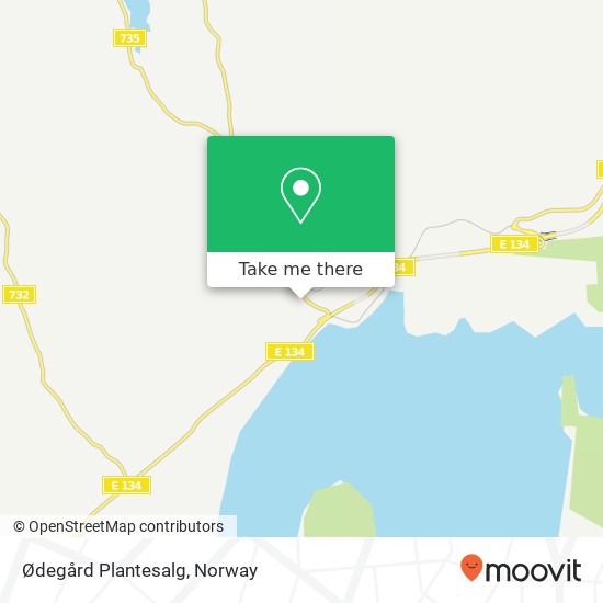Ødegård Plantesalg map