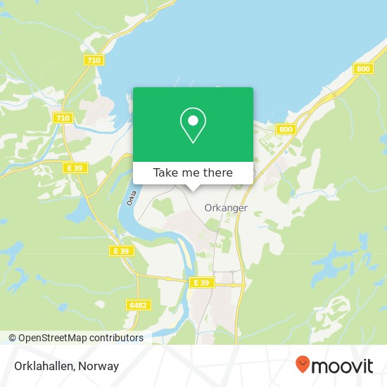 Orklahallen map