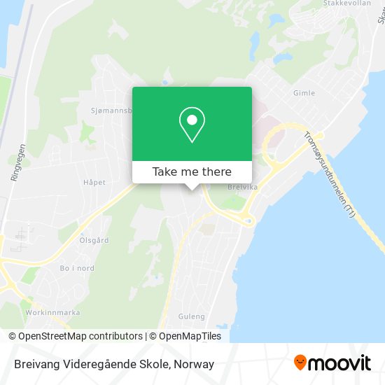 Breivang Videregående Skole map
