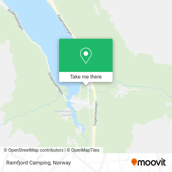 Ramfjord Camping map