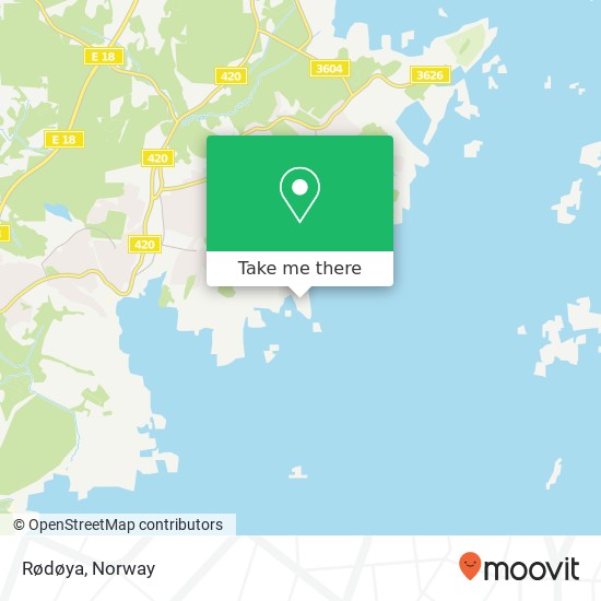 Rødøya map