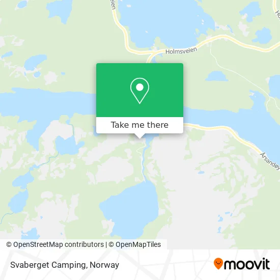 Svaberget Camping map