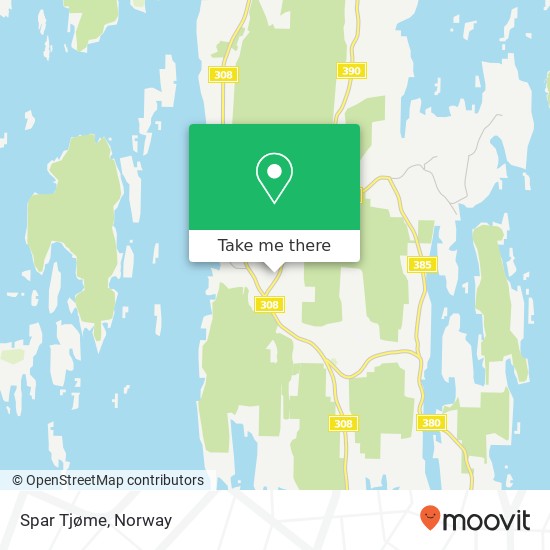 Spar Tjøme map