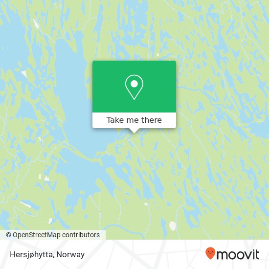Hersjøhytta map