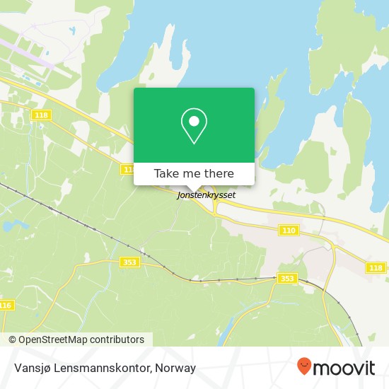 Vansjø Lensmannskontor map