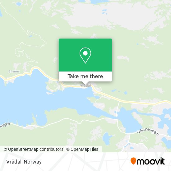 Vrådal map