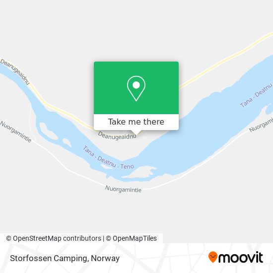 Storfossen Camping map