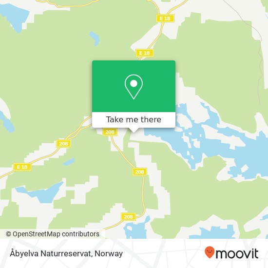 Åbyelva Naturreservat map