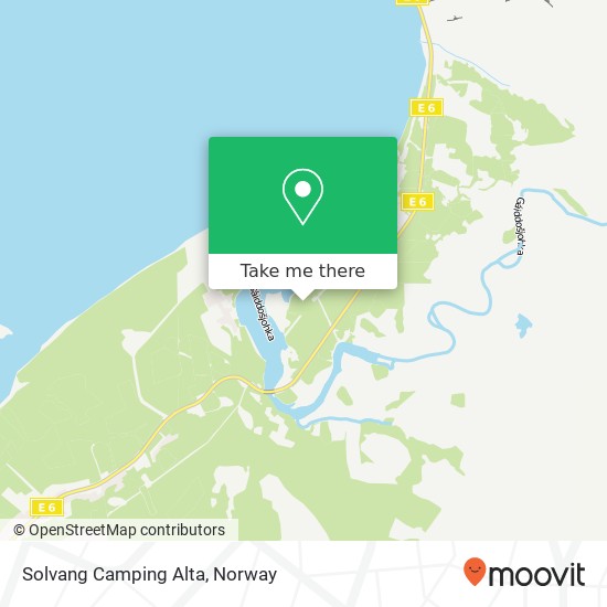 Solvang Camping Alta map