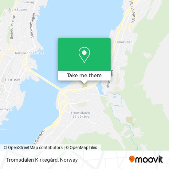 Tromsdalen Kirkegård map