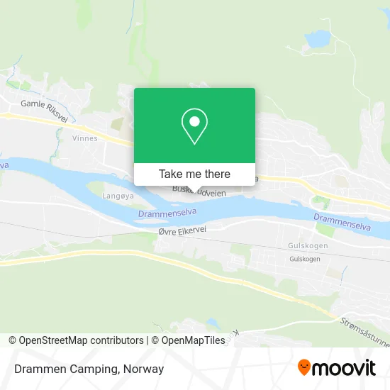 Drammen Camping map