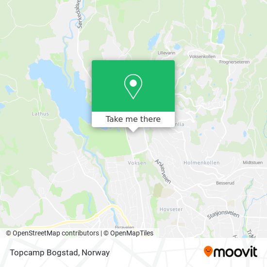 Topcamp Bogstad map