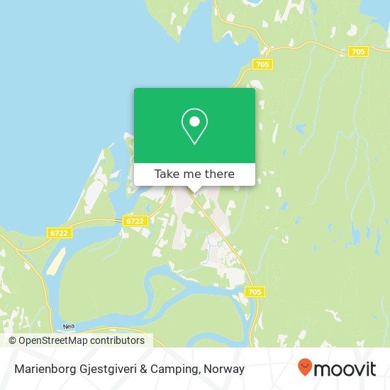 Marienborg Gjestgiveri & Camping map