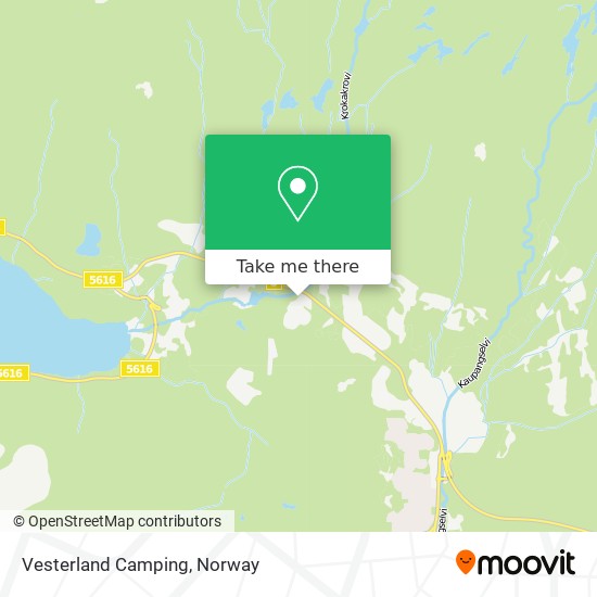 Vesterland Camping map