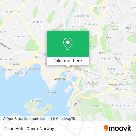 Thon Hotel Opera map