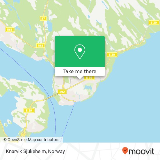 Knarvik Sjukeheim map