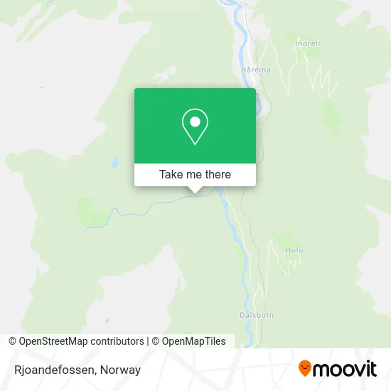 Rjoandefossen map