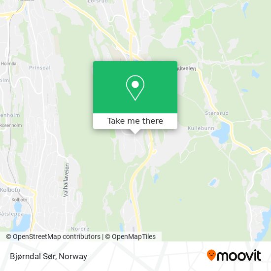 Bjørndal Sør map