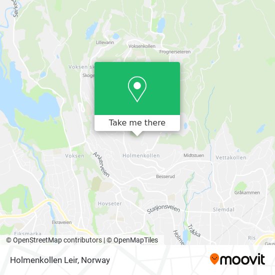 Holmenkollen Leir map