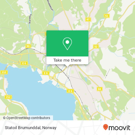 Statoil Brumunddal map