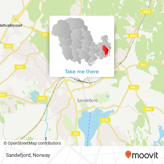 Sandefjord map