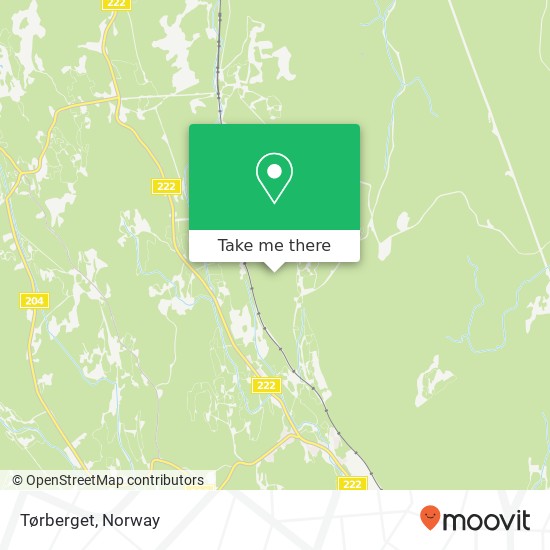 Tørberget map