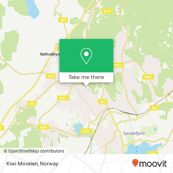 Kiwi Moveien map