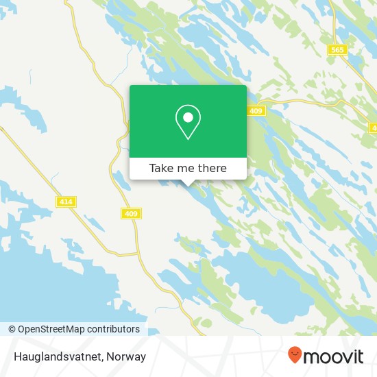Hauglandsvatnet map