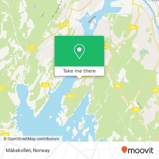 Måkekollen map