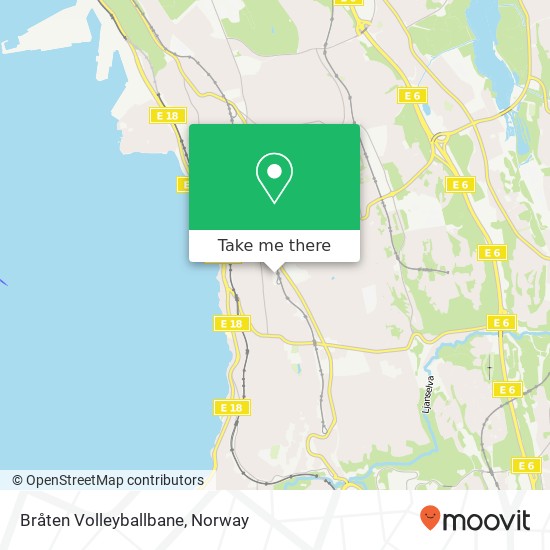 Bråten Volleyballbane map