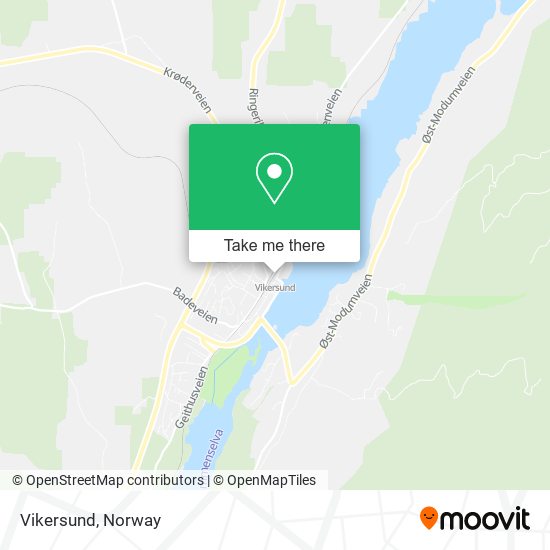 Vikersund map