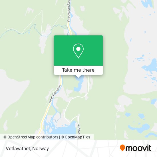 Vetlavatnet map