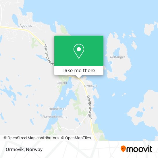 Ormevik map