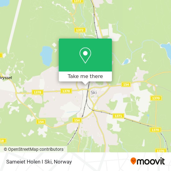 Sameiet Holen I Ski map