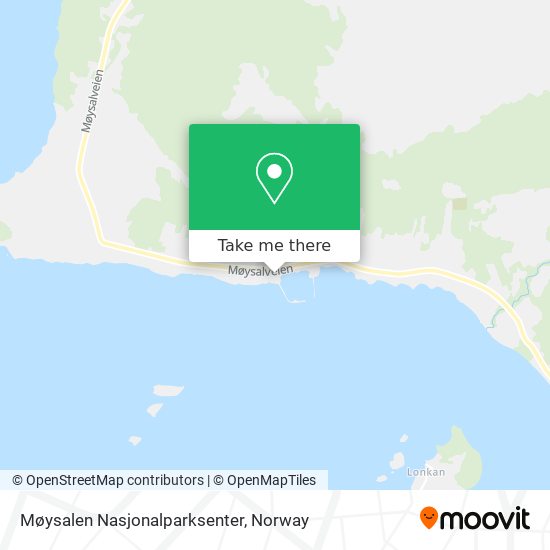 Møysalen Nasjonalparksenter map