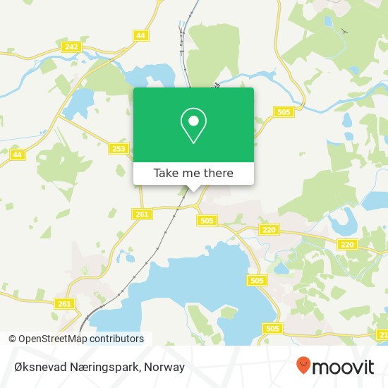 Øksnevad Næringspark map